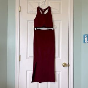 Fabletics High-Waisted Ribbed Seamless Skirt